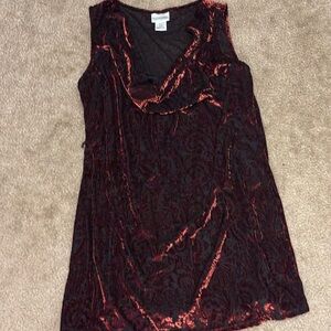 Motherhood Red and Black Tank Top